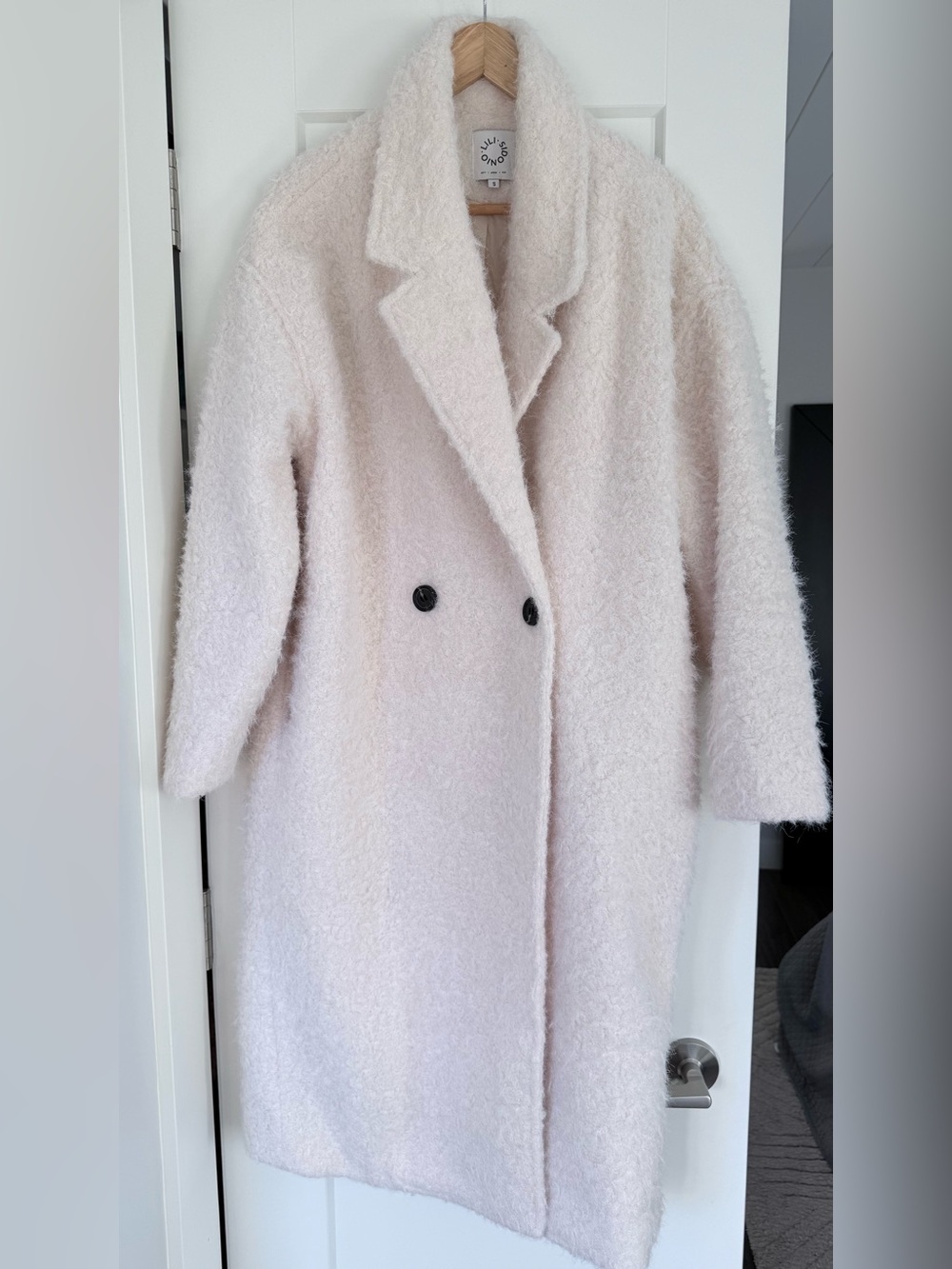 Lili Sidonio Terry Knit Coat in Light Pink